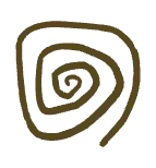 Pictogramme spirale, symbole de la reconnexion à soi